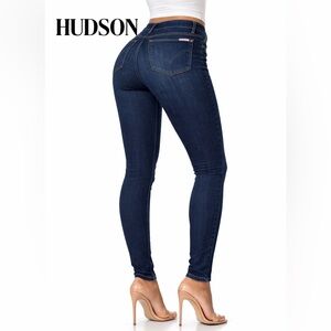 Hudson Jeans Nico Mid-Rise Super Skinny – ankle Dark Denim – Size 24
